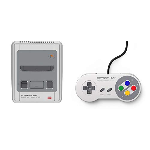 Retroflag SUPERPi Case with Wired Controller for Raspberry Pi 3B+,2B,3B Deluxe Edition JCase Set