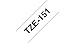 Brother Extra Strength Adhesive Tape 24mm x 8m Black On Clear (TZe-151)