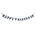 Happy Hanukkah Holographic Letter Banner 75'' Long Chanukah Themed Decorative Sign for Chanukah Party and Celebration Hanukah Decorations By Zion Judaica