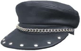 Leather motorcycle cap Clearance