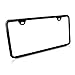 Slim Black Steel License Plate Frame with 2 Holes,