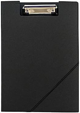KKUR Foldover Clipboard Paper Holder Document File Folder A4 Size With Bandage Black