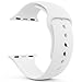 AdMaster Silicone Compatible for Apple Watch Band and Replacement Sport iwatch Accessories Bands Series 3 2 1 White 42mm M/L