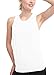 Mippo Womens Workout Tops Sexy Backless Yoga Shirts Open Back Activewear Gym Tops Running Sports Athletic Tank Tops Tie Back Workout Clothes for Women White S