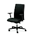 HON Ignition Series Mid-Back Work Chair - Upholstered Computer Chair for Office Desk, Black (HIWM3)