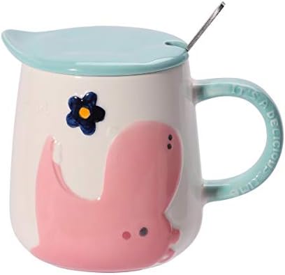 Upstyle Novelty Ceramic Coffee Mug Cute Funny Cartoon Animals Tumbler The Office Travel Tea Cup To Go With Lid And Spoon For Men And Wonmen 13oz 400ml Hippo Cups Mugs Saucers Amazon Com Au