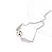 Harry Potter Necklace Set 5 Pieces Cosplay Pendant Necklaces Time Turner Deathly Hallows Golden Snitch for Girls Kids Decoration Toy Harry Potter Fans Hogwarts Gifts or Decorations