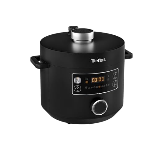 Tefal Turbo Cuisine Multikocher 4,8L, High-Speed & 10 Programme: Dampfgarer, Schmoren, Anbraten, Sous-vide, Reis & mehr, Verzögerung & Warmhaltefunktion, Antiha