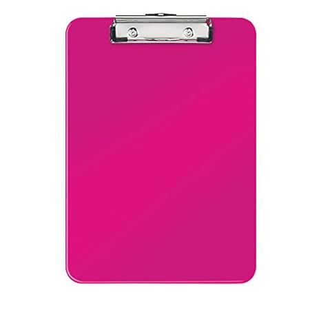 Leitz 39710023 Klemmbrett WOW, A4, PS, pink metallic