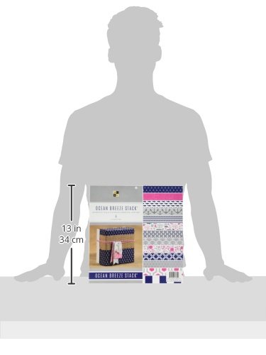 American Crafts 12 x 12 Inch Ocean Breeze 48 Sheets Die Cuts with a View Stacks, 12" x 12"