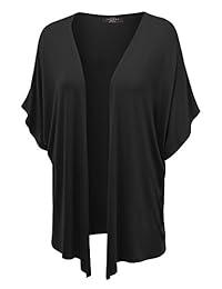 MBJ Womens Short Sleeve Kimono Style Cardigan - Made in USA