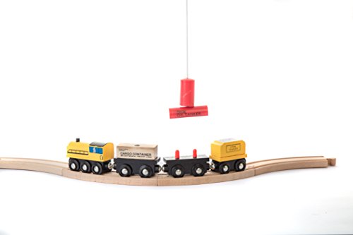 Kids Destiny 12 Pcs Wooden Engines & Train Cars Collection Compatible with Thomas Wooden Railway, Brio, Chuggington