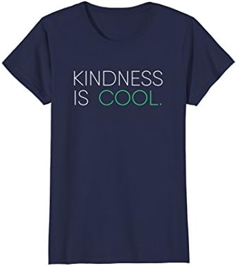 Womens Kindness Is Cool Be Kind Be Generous Tshirt Medium Navy