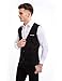Zicac Men's Top Designed Casual Slim Fit Skinny Dress Vest Waistcoat (M,Black)