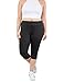 Yogareflex Women's Plus Size Active Yoga Running Sports Capris Legging (XL-4XL)