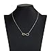 Charm Pendant Necklace, 14K Gold Plated Dainty Chain Necklace Infinity Lovely Knot Necklaces for Women