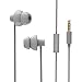 MAXROCK (TM Unique Total Soft Silicon Sleeping Headphones Earplugs Earbuds with Mic for Cellphones,Tablets and 3.5 mm Jack Plug (Grey)