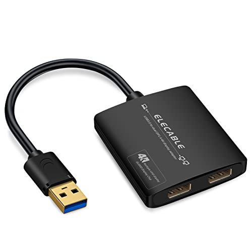 Screen Adapter Usb Hdmi Dual Monitor Adapter USB 3.0 To Dual DisplayPort Adapter - 5K ...