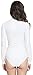 ilishop Women's UV Sun Protection Long Sleeve Rash Guard Wetsuit Swimsuit Top White S-US4