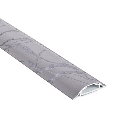 Design Kabelkanal Walldecor silber 50cm - 3D Relief - selbstklebend - Montage ohne bohren möglich