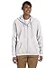 Gildan Women's Blend Full Zip Hooded Pouch Pocket Sweatshirt, White, Large