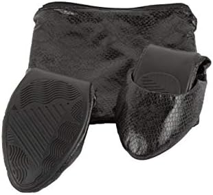 Wedding Mates roll up After Party Shoes Snake Skin Effect (Black