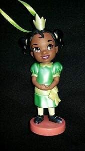 Disney Custom Animators 2.5" PVC Tiana Toddler Princess And Frog Christmas Ornament Doll Toy