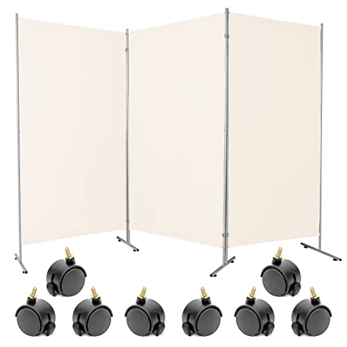 PRIVÄCY Room Partition Wall Privacy Screens With Wheels For Office, Classroom, or Studio