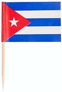 Pack Of 200 Cuban Toothpick Flags Wooden Toothpicks Cocktail Flag Picks