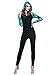 Micosuza Full Body Swimsuit - Swim Suit Full Coverage - Long Legs, Long Sleeves for Women Blue