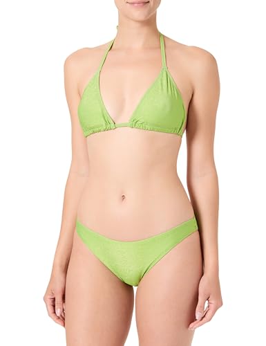 Haute pression Conjunto Bikini de Tela Lurex Lentejuelas, Verde, 38