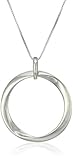 Sterling Silver Mobius Circle Pendant Necklace
