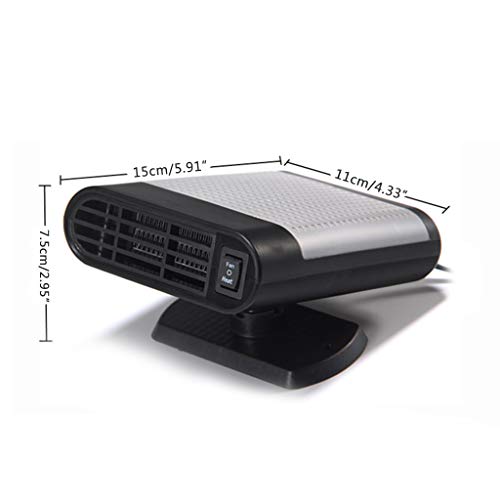 Autone 12V Car Fan Heater Windshield Defogger Heaters Air Purifier Defroster Demister