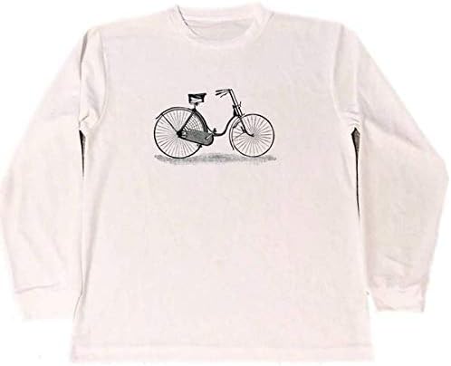 Amazon 自転車 ドライ Tシャツ ツーリング サイクリング イラスト ロング Tシャツ ロンt 白 サイクル 自転車 自転車 通販