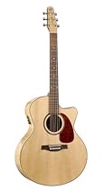 Seagull 032471 Peformer CW Mini Jumbo Flame Maple HG QI Guitar
