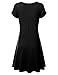J.TOMSON Women¡¯s Short & Long Sleeve V-Neck Flared Dress
