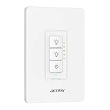 Smart Dimmer Switch, Acenx Wifi Light Dimmer Switch Compatible with Alexa and Google Assistant, Switch Dim Lighting from Anywhere with Smart Life APP, Easy In-Wall Installation (Single-Pole Only)