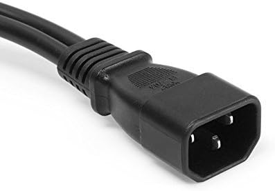 Mytlp Single C14 to Dual C13 Short Power Y Type Splitter Adapter Cable Cord, Black - Image 5