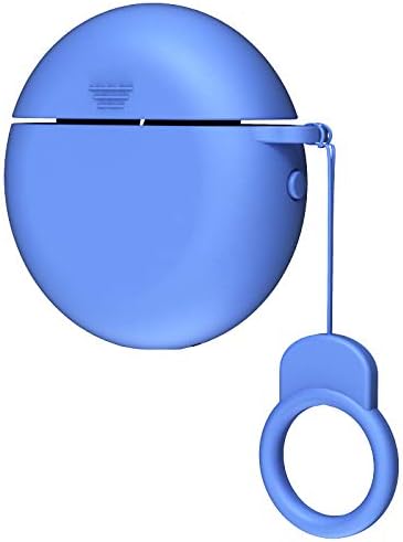Compatible with Huawei FreeBuds 3 Case Solid Color Soft Silicone Carrying Case Wireless Bluetooth Earphones Protective Cover (Light Blue)