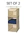 Richards Homewares 3 Shelf Hanging Sweater Organizer - Canvas/Natural - (Set of 2)
