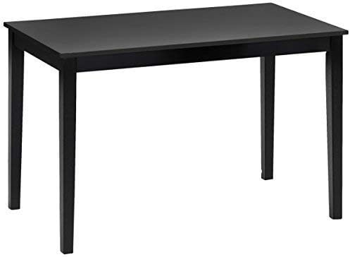 Julian Bowen Black Wood Hudson Dining Table, Height: 76, Width: 114, Depth: 65cm