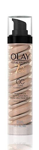 CC Cream by Olay, Total Effects Tone Correcting Moisturizer with Sunscreen, Light to Medium 1.7 fl. oz. Packaging may Vary