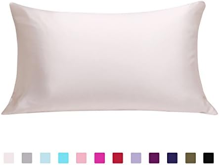 ZESTILK 100% Natural Silk Pillowcase for Hair and Skin with Hidden Zipper 1 PC (Queen 20"x30", Pearl White)