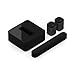 Sonos 5.1 Surround Set - Home Theater System with All-New Beam (1 Item) Bundle with Sub (1 Item), Pair of Play:1 (2 Items) - Black