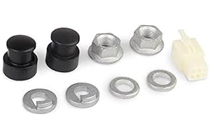 WsjiaboFux 1 Set E-Bike Hub Motor Axle E-Bike Electric Bicycle Hub Motor Axle M12 Front Lock Nut/Lock Washer / /Nut Cover with 12mm Shaft Hubs Wheels and Accessories