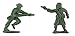 Fun Express Classic Green Army Men Toys - Bulk set of 100 Soldiers, Variety of Poses and Free Standing Base - Green