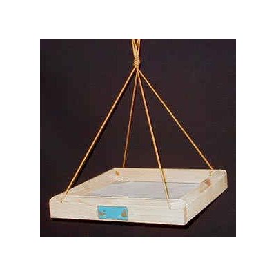 Coveside Wooden Food Container Hanging Screen Bird Feeder