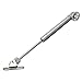 Farwind 10 Inch 50N/11lb Gas Spring Strut Lift Support Gas Shocks Brass Cover with Fixing Plate for Cabinet Door Box Lid (Pressure: 50N)