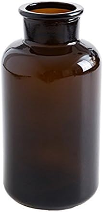 Glass decorative vases home hydroponic glass bottles living room decorations dried flowers ornaments transparent flower vase Large brown 1000ML