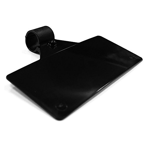 3" L x 1.25" H Clip On Black Shelf Label Holder, Plastic Sign Clips for Wire Grids, Racks & Baskets - 50 Pack - Thumbnail 2
